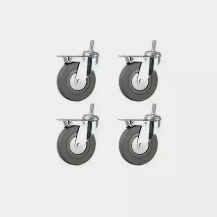Kit de 4 Ruedas para Patas de Bandeja